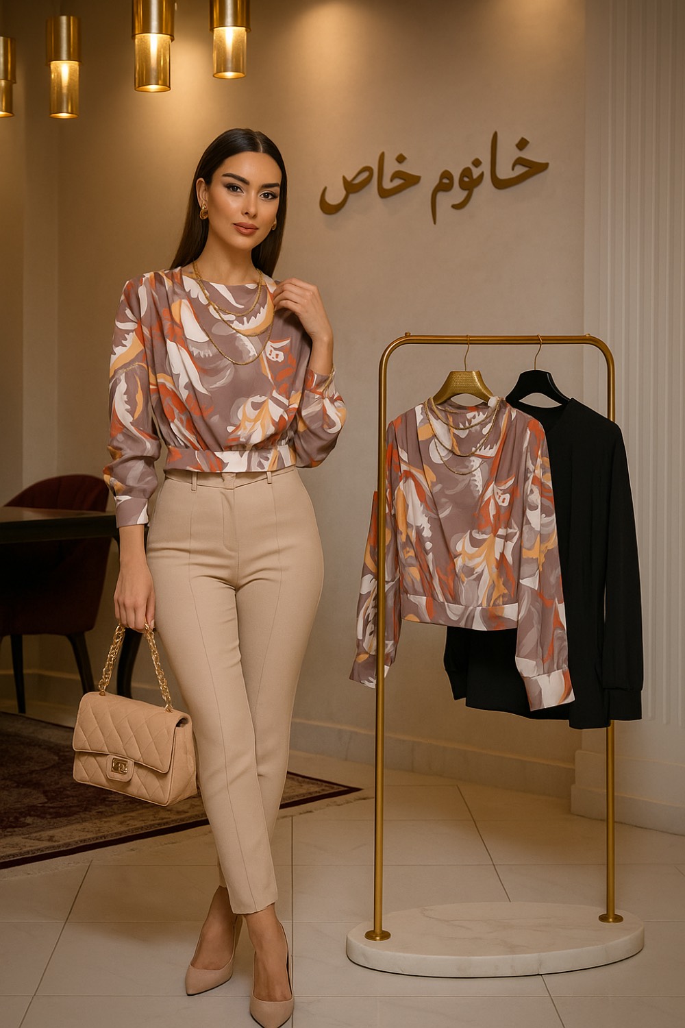 شومیز پشت گره ای